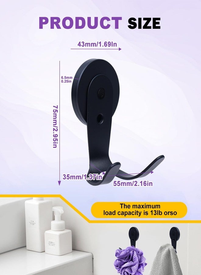 PROKITCHEN 2 Pack Portafilter Holder Double Hooks, Magnetic Portafilter Tamper Holder for Coffee Tamper, Stainless Steel Espresso Accessories Organizer Tools, Black - Image 3